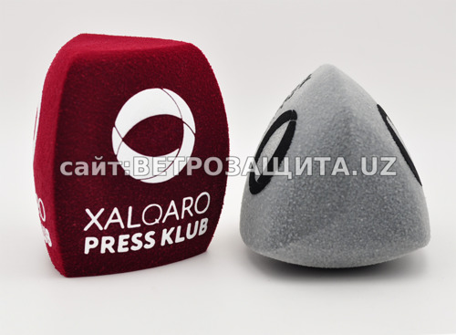 Ветрозащита  для микрофона BOYA BY-HM100 с логотипом Xalqaro Press Clu