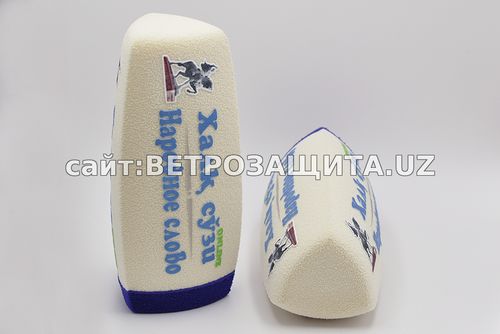 Sennheiser MD46 mikrofon uchun Xalk so'zi logotipi bilan shamolga Ветрозащитная насадка для микрофона Sennheiser MD46 с логотипом Халқ с