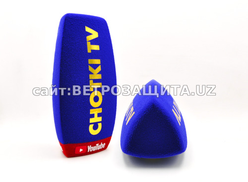 CHOTKI TV logotipi bilan Saramonic mikrofon shimgichi Uchburchak Y27