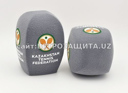 Ветрозащита для микрофона Sennheiser E 965 с логотипом KTF (Kazakhsta Sennheiser e 965 mikrofon uchun shimgich KTF (Kazakhstan Tennis Federa