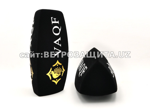 VAQF logotipi bilan Saramonic mikrofon shimgichi Uchburchak Y27 shakl VAQF logotipi bilan Saramonic mikrofon shimgichi Uchburchak Y27 shakl